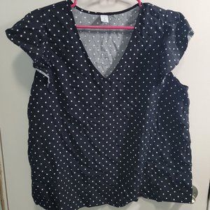 XL Old Navy Black Polka Dot Tank